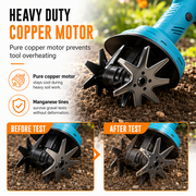 🌱 Cordless Electric Handheld Garden Tiller - Battery Powered Soil Cultivator 🌿